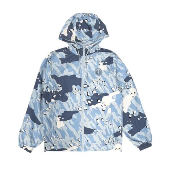 TRAPSTAR DECODED WINDBREAKER JACKET – ICE BLUE CAMO
