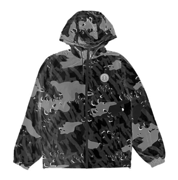 TRAPSTAR DECODED WINDBREAKER – BLACK CAMO
