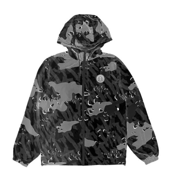 TRAPSTAR DECODED WINDBREAKER – BLACK CAMO TRAPSTAR DECODED WINDBREAKER – BLACK CAMO