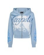 Bluza Love on Fire Trapstar X Ed Hardy Damska – Jasnoniebieska