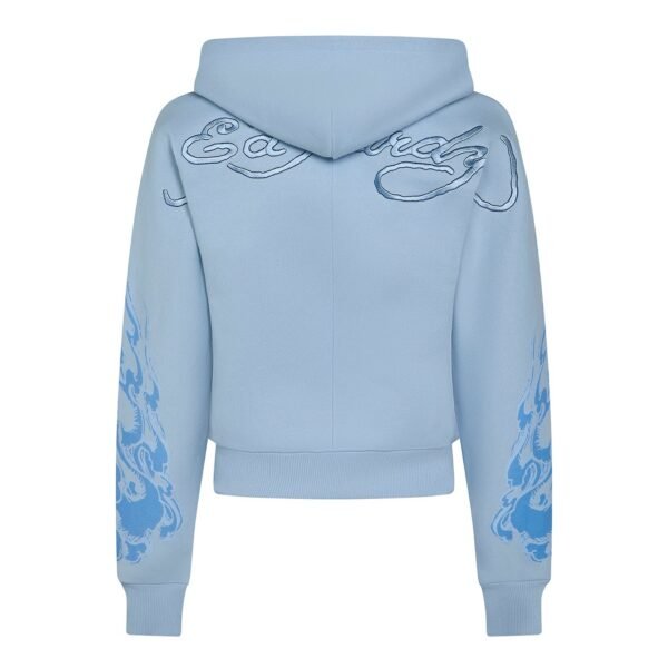 Bluza Love on Fire Trapstar X Ed Hardy Damska – Jasnoniebieska