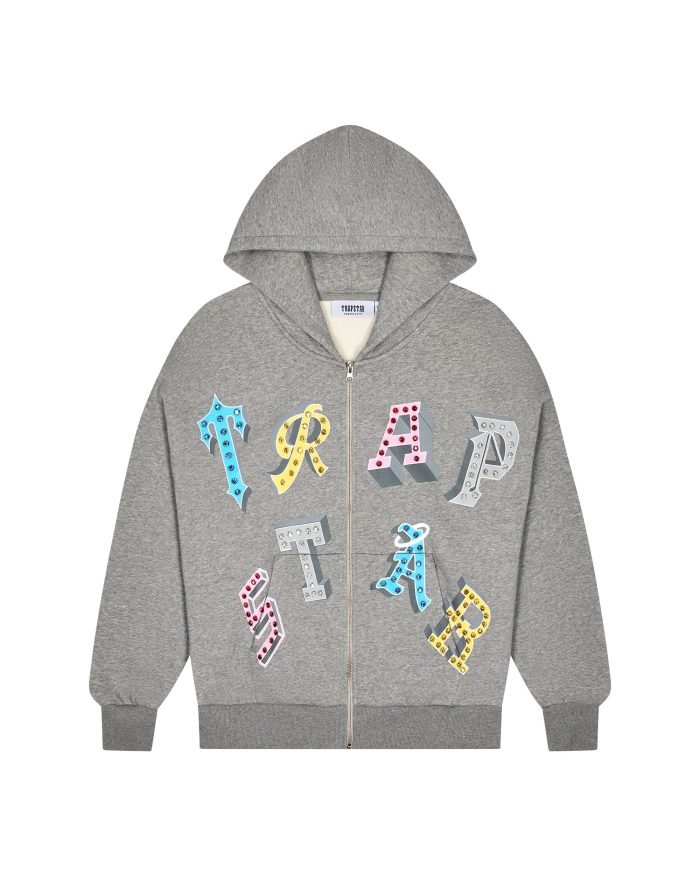 Bluza Trapstar Wildcard Na Zamek – Szara Bluza Trapstar Wildcard Na Zamek – Szara