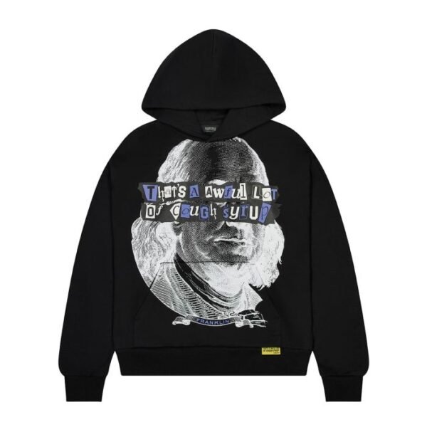 Bluza Trapstar X Cough Syrup Benjamin Franklin – Czarna