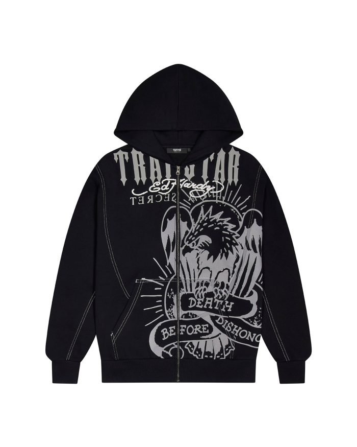 Bluza Trapstar X Ed Hardy Dbd – Czarna Bluza Trapstar X Ed Hardy Dbd – Czarna