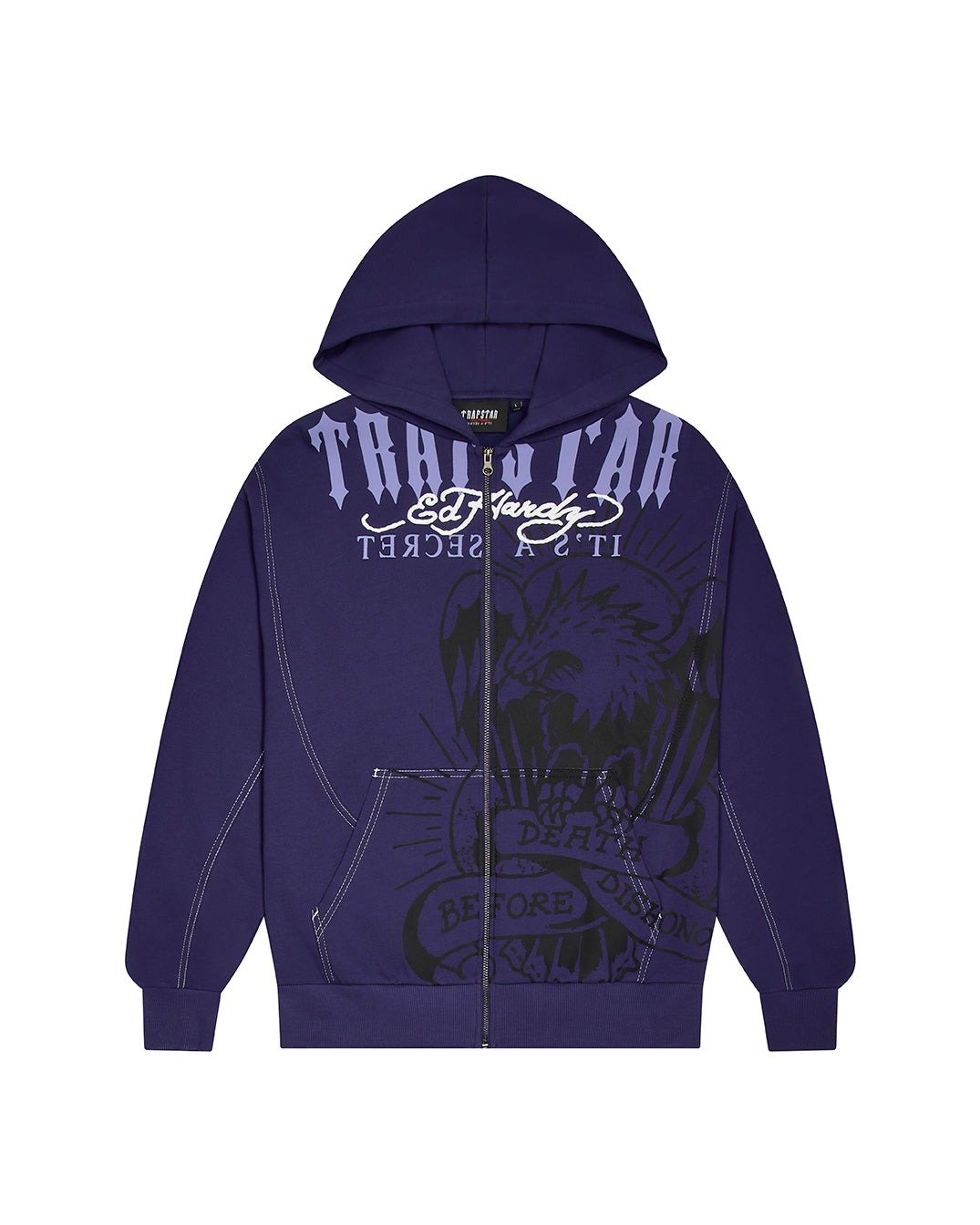 Bluza Trapstar X Ed Hardy Dbd – Granatowa Bluza Trapstar X Ed Hardy Dbd – Granatowa