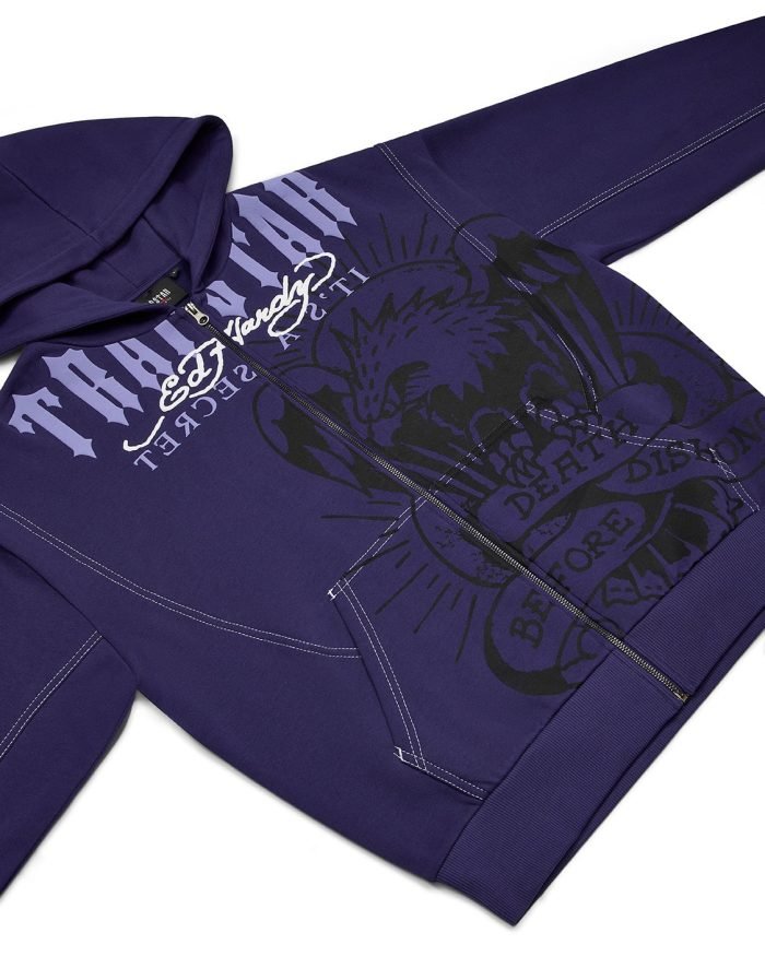Bluza Trapstar X Ed Hardy Dbd – Granatowa Bluza Trapstar X Ed Hardy Dbd – Granatowa