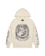 Bluza Trapstar X Ed Hardy Dead or Alive Z Kryształkami – Kremowa
