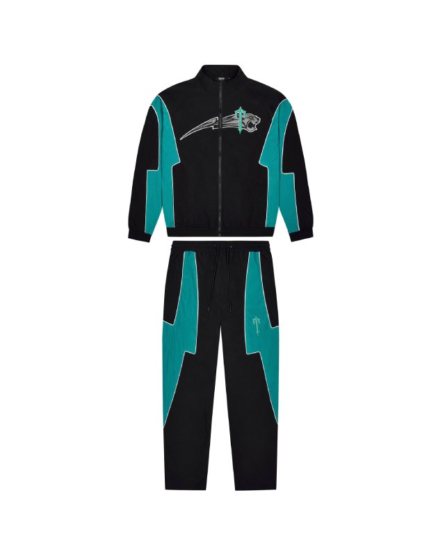 Dres Trapstar Shooters 2.0 Shell – Czarny/Teal Dres Trapstar Shooters 2.0 Shell – Czarny/Teal