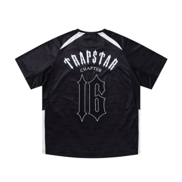 Koszulka Trapstar Football W Kolorze Czarnym Z Panelem
