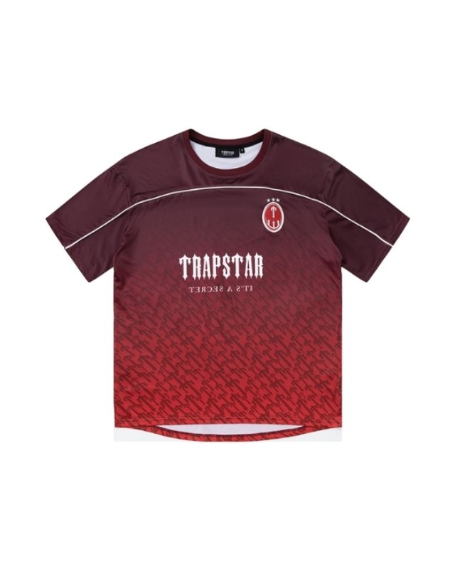 Koszulka Piłkarska Trapstar Gradient Fade W Kolorze Czerwonym Koszulka Piłkarska Trapstar Gradient Fade W Kolorze Czerwonym