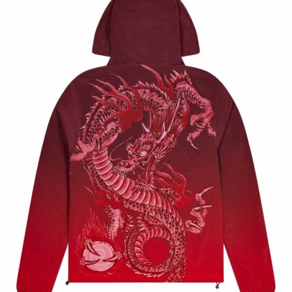 Kurtka Przeciwwiatrowa Trapstar X Ed Hardy – Czerwona