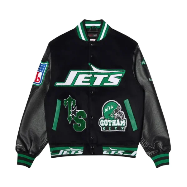 Kurtka Uniwersytecka Trapstar X Nfl Jets – Czarna