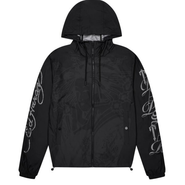 Kurtka Wiatrówka Trapstar X Ed Hardy Geisha – Czarna