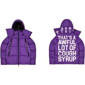 Kurtka Puchowa Trapstar „cough Syrup” W Kolorze Fioletowym