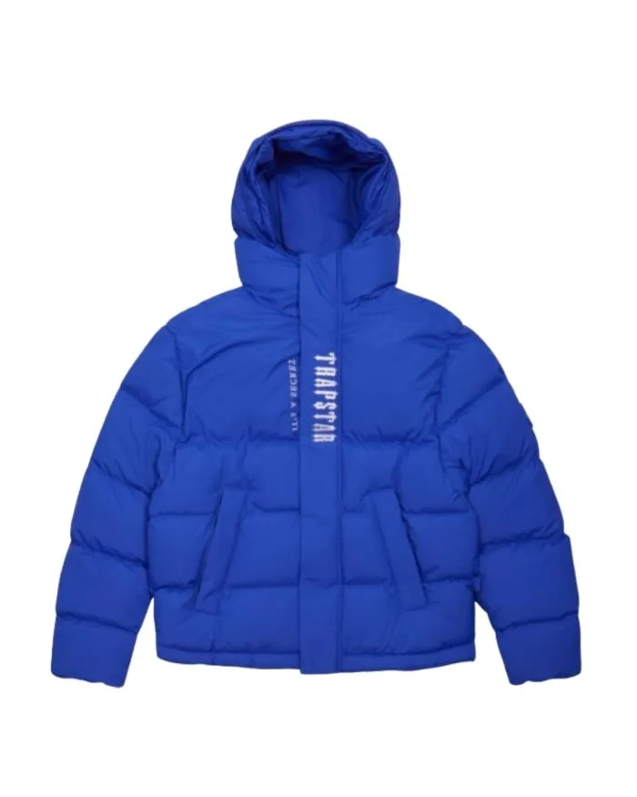 Niebieska Kurtka Puchowa z Kapturem Trapstar Decoded Niebieska Kurtka Puchowa z Kapturem Trapstar Decoded