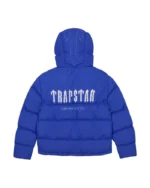 Niebieska Kurtka Puchowa z Kapturem Trapstar Decoded