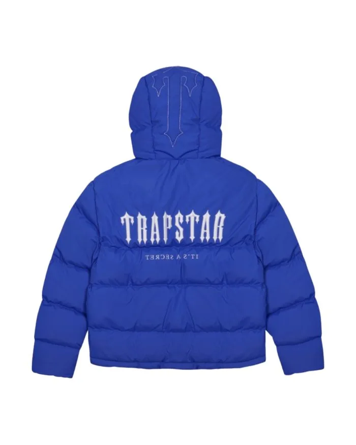 Niebieska Kurtka Puchowa z Kapturem Trapstar Decoded Niebieska Kurtka Puchowa z Kapturem Trapstar Decoded