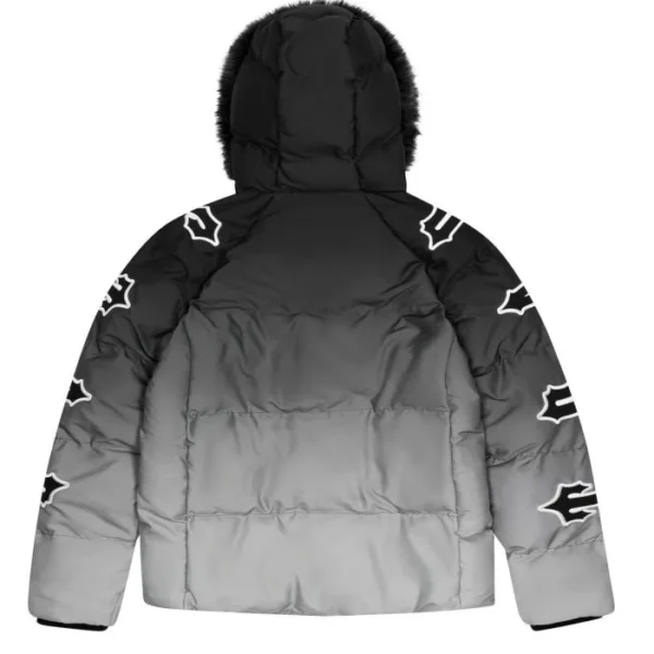Puchowy Rękaw Kurtka Trapstar Irongate – Czarny Gradient