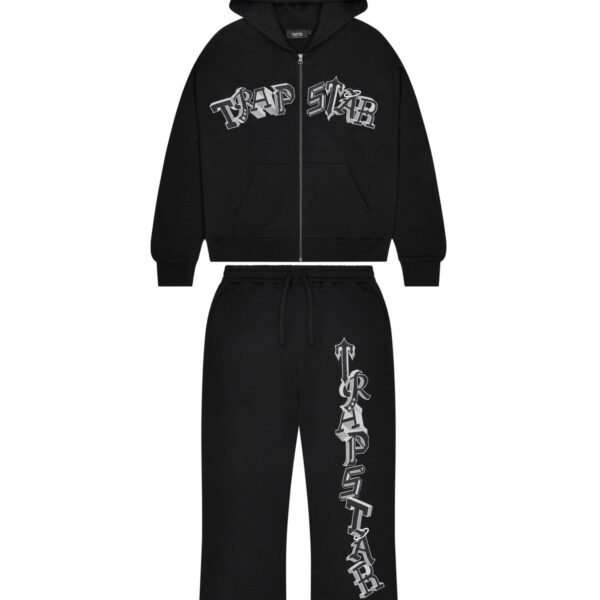 Trapstar Wildcard Chenille Hoodie Dres 2.0 – Czarny