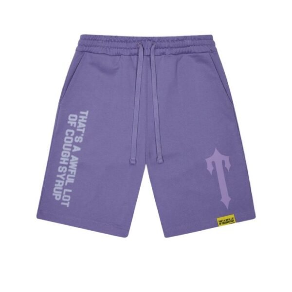 Trapstar X Cough Syrup Puff Shorts – Fioletowy