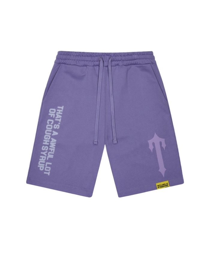 Trapstar X Cough Syrup Puff Shorts – Fioletowy Trapstar X Cough Syrup Puff Shorts – Fioletowy
