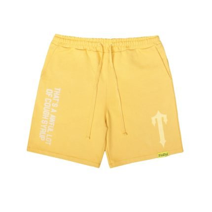 Trapstar X Cough Syrup Puff Shorts – żółte