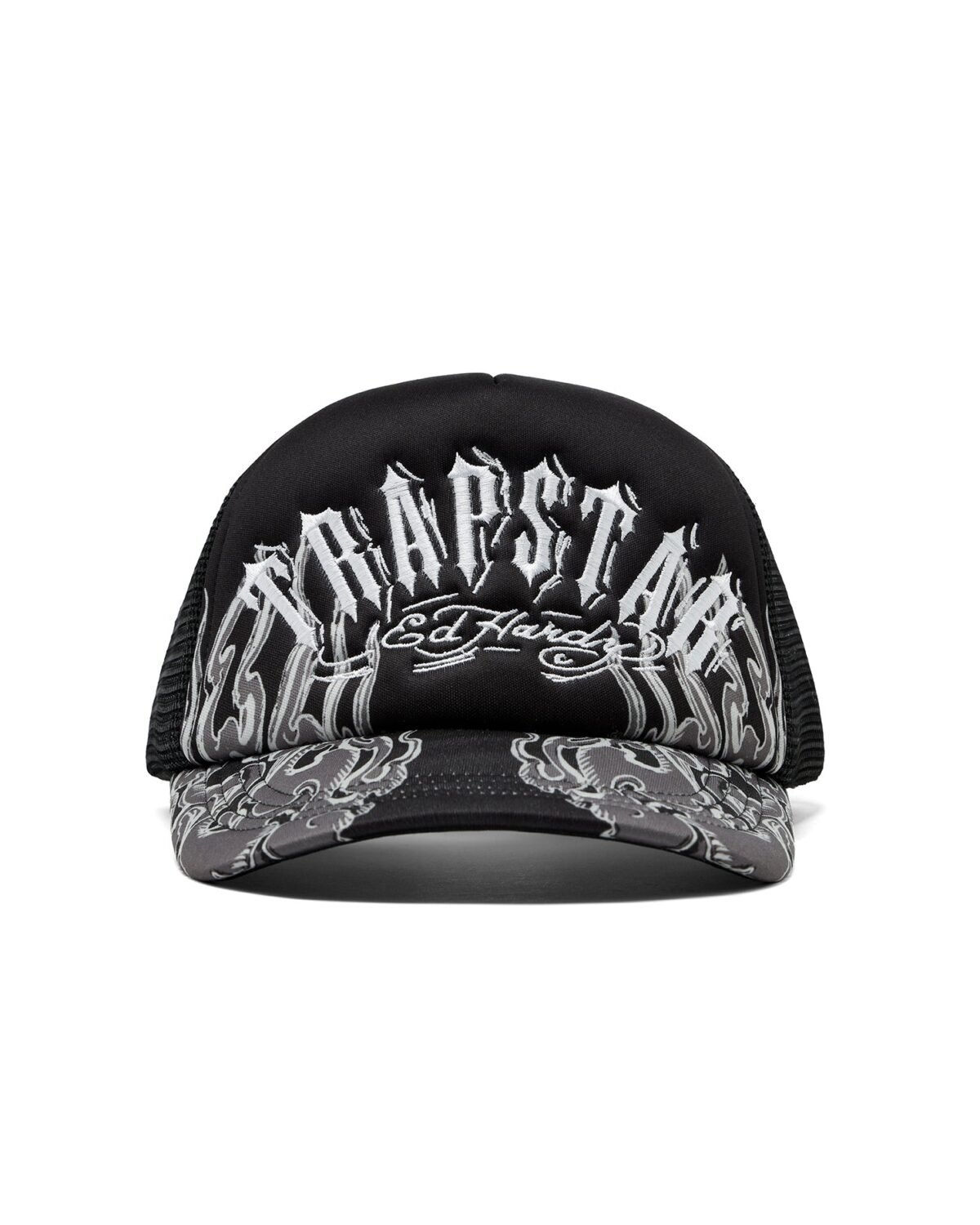 Trapstar X Ed Hardy Flame Trucker – Czarny