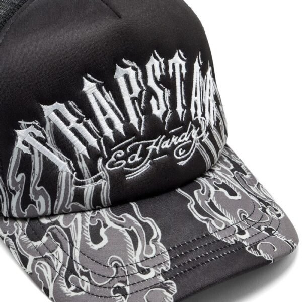 Trapstar X Ed Hardy Flame Trucker – Czarny