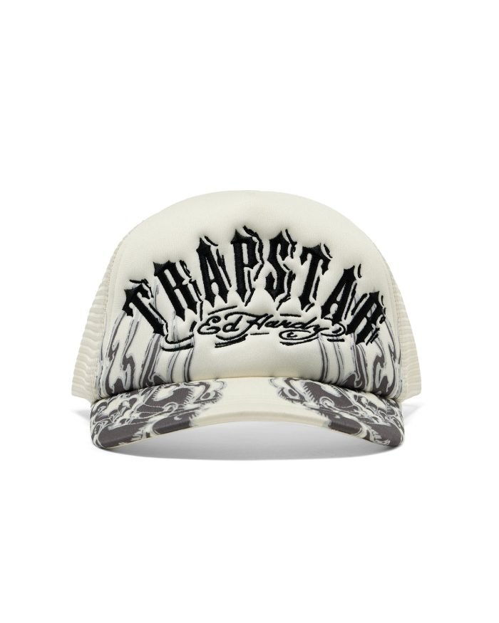 Trapstar X Ed Hardy Flame Trucker – Natural Trapstar X Ed Hardy Flame Trucker – Natural