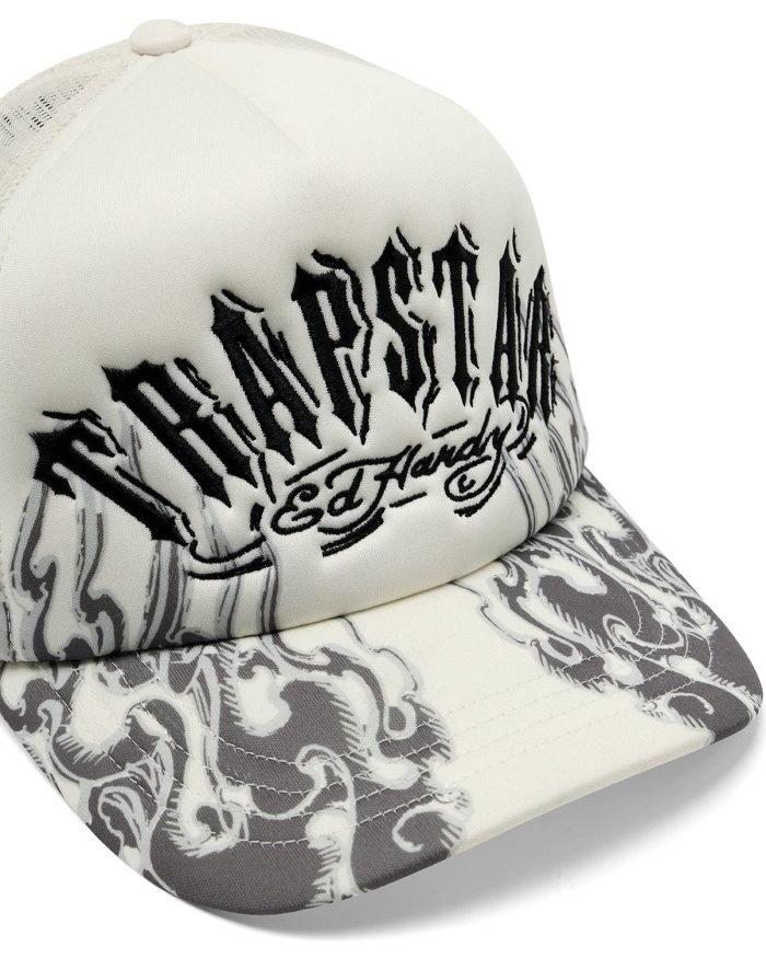 Trapstar X Ed Hardy Flame Trucker – Natural Trapstar X Ed Hardy Flame Trucker – Natural