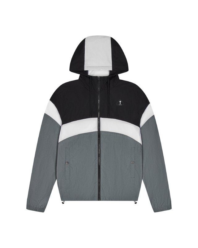 Wiatrówka Trapstar Irongate Z Metalową Odznaką – Czarna Wiatrówka Trapstar Irongate Z Metalową Odznaką – Czarna